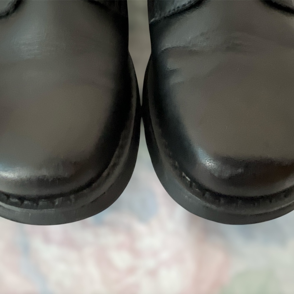 VGUC Hush Puppies Dress Shoes "Kent" Boys 2.5, Black - Picture 7 of 9